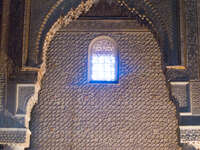 saadi tomb window Marrakech, Imperial City, Morocco, Africa