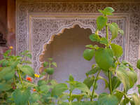 saadi tomb arch Marrakech, Imperial City, Morocco, Africa