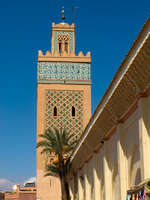 kasbah mosque minaret Marrakech, Imperial City, Morocco, Africa