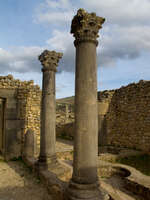 stone columns Meknes, Moulay Idriss, Imperial City, Morocco, Africa