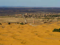 pink water tower of merzouga Merzouga, Sahara, Morocco, Africa