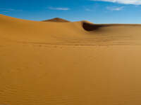 dune hole Merzouga, Sahara, Morocco, Africa