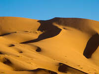 desert landscape Merzouga, Sahara, Morocco, Africa