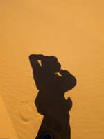 my desert shadow Merzouga, Sahara, Morocco, Africa
