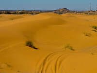 desert town Merzouga, Sahara, Morocco, Africa