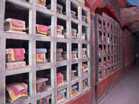 bookshelves - life of dali lama Ouarzazate, Interior, Morocco, Africa
