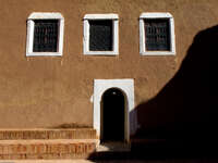 taoutirt mud house Ouarzazate, Interior, Morocco, Africa