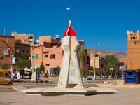 tinghir monument Tinhir, Merzouga, Todra Gorge, Morocco, Africa