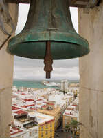 cadiz cathedral bell Cadiz, Andalucia, Spain, Europe