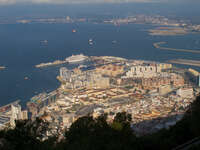 gibraltar city Gibraltar, Algeciras, Cadiz, Andalucia, Spain, Europe