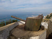 haynes cave battery Gibraltar, Algeciras, Cadiz, Andalucia, Spain, Europe