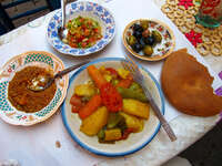 vegetarian tagine near museum of marrakech Marrakech, Interior, Morocco, Africa
