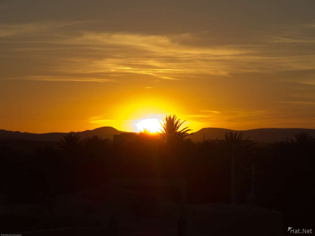sahara desert sunset