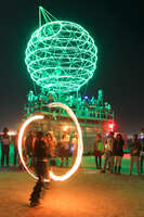 ring of light Black Rock City, Neveda, USA, North America