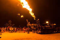 flame cocktail Black Rock City, Neveda, USA, North America