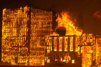 burn wallstreet burn Black Rock City, Neveda, USA, North America