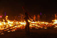 dance in fire Black Rock City, Neveda, USA, North America