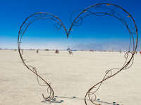 love in desert Black Rock City, Neveda, USA, North America