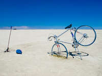 bike accident Black Rock City, Neveda, USA, North America