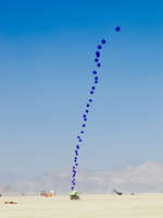 balloon in sky Black Rock City, Neveda, USA, North America