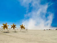 desert storm and stars Black Rock City, Neveda, USA, North America