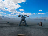 open heart Black Rock City, Neveda, USA, North America