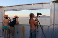 photoing a photographer Black Rock City, Neveda, USA, North America