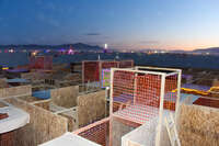 maze at night Black Rock City, Neveda, USA, North America