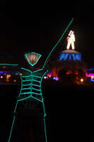 man of burning man Black Rock City, Neveda, USA, North America