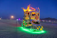 monster at night Black Rock City, Neveda, USA, North America