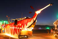 sea horse at night Black Rock City, Neveda, USA, North America