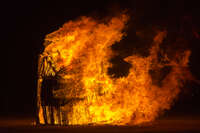 effigy burn Black Rock City, Neveda, USA, North America