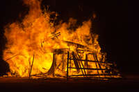 effigy burn Black Rock City, Neveda, USA, North America