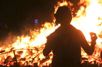 shoadows of burns Black Rock City, Neveda, USA, North America