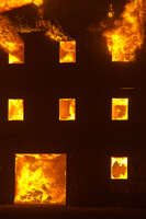 Burning of wallstreet Black Rock City, Neveda, USA, North America