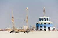 burning man temple Black Rock City, Neveda, USA, North America