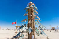 Chrimsas tree Black Rock City, Neveda, USA, North America