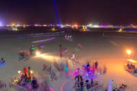 playa at night Black Rock City, Neveda, USA, North America