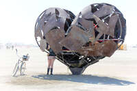 broken heart Black Rock City, Neveda, USA, North America