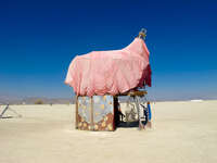 pink house Black Rock City, Neveda, USA, North America