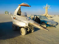 future car Black Rock City, Neveda, USA, North America