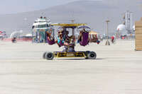 dangling car Black Rock City, Neveda, USA, North America