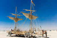 sail boat Black Rock City, Neveda, USA, North America