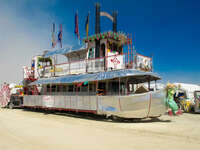 tourist boat Black Rock City, Neveda, USA, North America