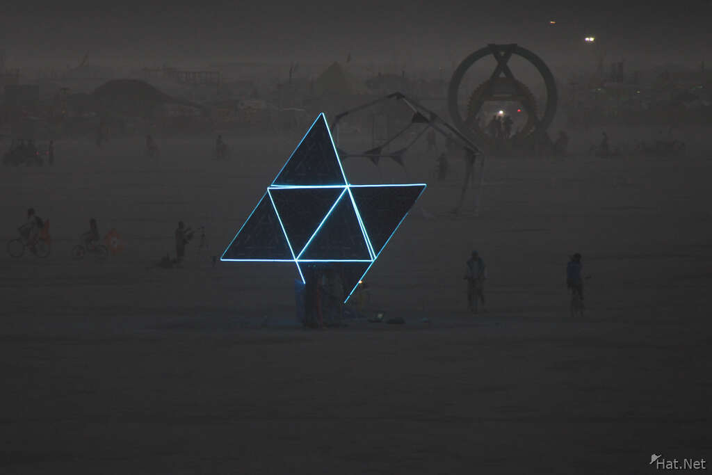 A lonely girl dancing naked in the lonely desert : Burning Man